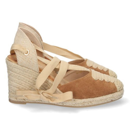 Sandalia de Cuña con Yute y Cordones