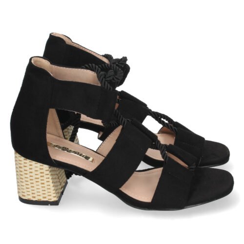 Sandalia de Tacón con Cordones