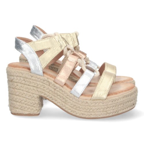 Sandalia de Tacon y Plataforma con Cordones