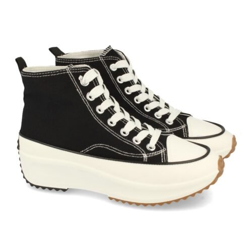 Zapatilla Abotinada de Plataforma con Cordones