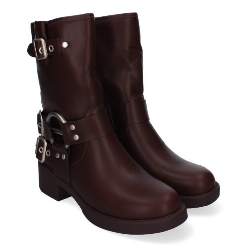 Botines Moteros para Mujer, Comodos y Elegantes, Detalles de Hebillas