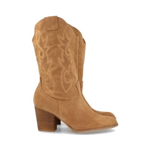 Bota Campera con Tacon y Grabado en Caña