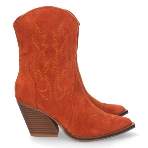 Botin de Tacon Campero con Cremallera