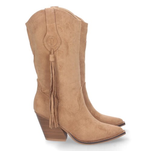 Bota de Tacon Campero con Cremallera