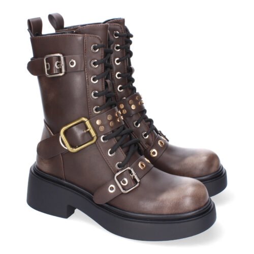 Bota de Tacón para Mujer, Comodas y Elegantes, Adornos de Hebillas