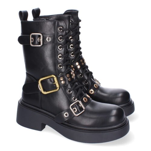 Bota de Tacón para Mujer, Comodas y Elegantes, Adornos de Hebillas