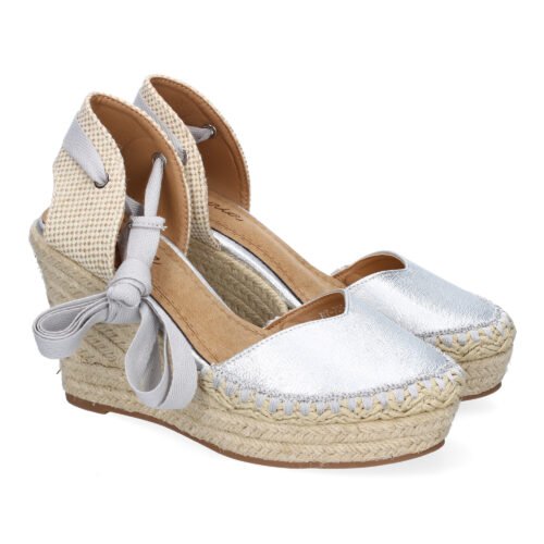 Sandalia de Mujer con Cuña de Yute, Comodas y Elegantes, Diseño Moderno con Cintas