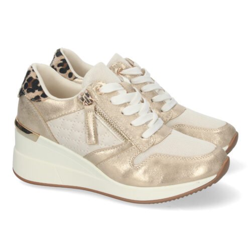 Zapatilla para Mujer, con Cuña, Cremallera de Adorno
