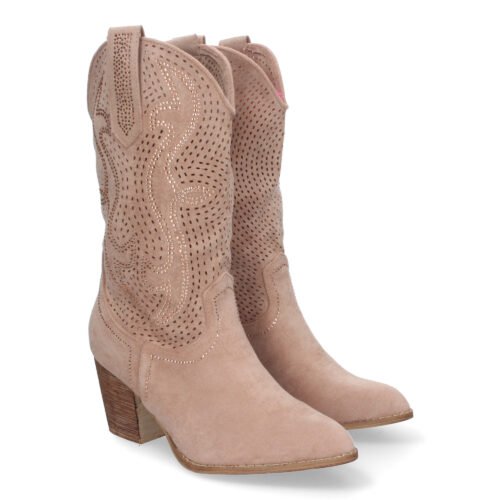 Bota Campera de Mujer con Tacón Cómodo