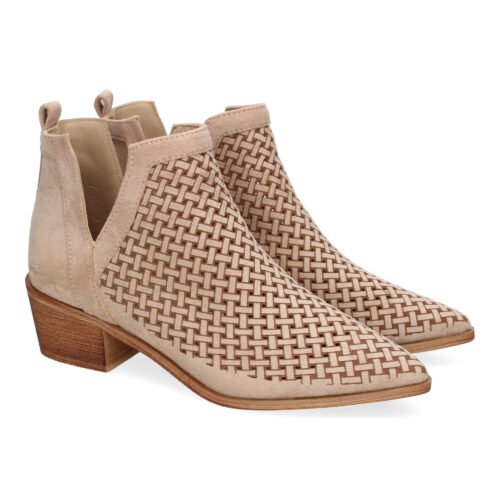 Botines de Mujer Calados, Comodos, Diseño Trenzado, Elegantes con Punta Fina