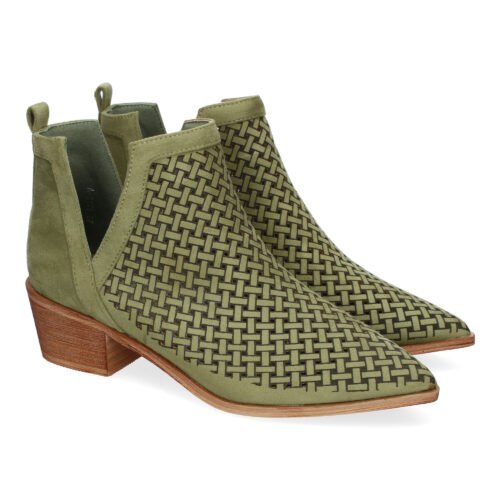 Botines de Mujer Calados, Comodos, Diseño Trenzado, Elegantes con Punta Fina