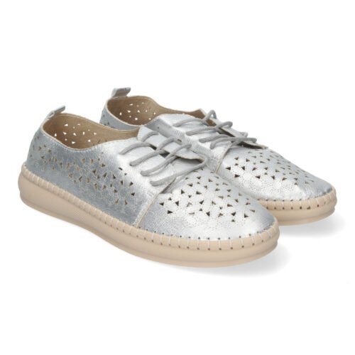 Zapato Casual De Mujer Estilo Oxford, Diseño Calado
