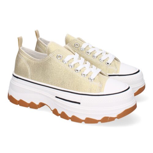 Zapatilla de Plataforma para Mujer, Comoda, Estilo Bamba