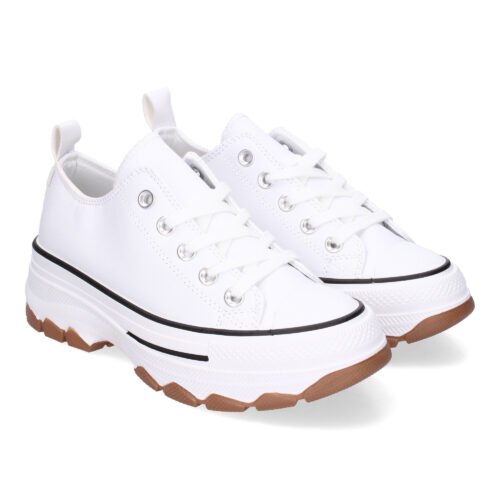 Zapatilla de Plataforma para Mujer, Comoda, Estilo Bamba