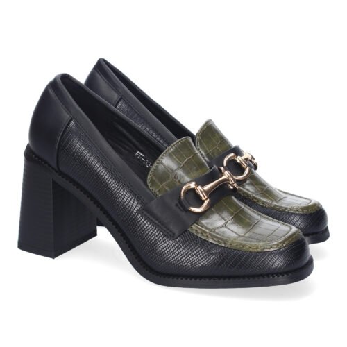 Mocasin de Tacon para Mujer, Comodo y Elegante, Diseño Moderno