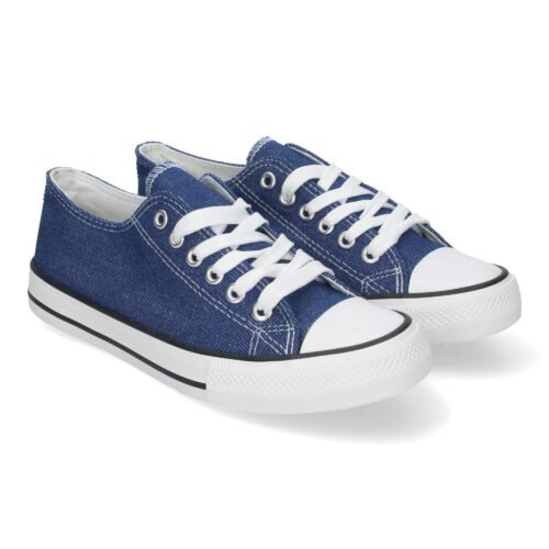 Zapatilla Plana de Mujer, Comoda, con Material de Lona