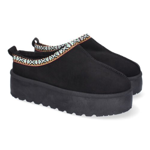 Zuecos para Mujer de Plataforma, Bordadas, Diseño Moderno, Calidas