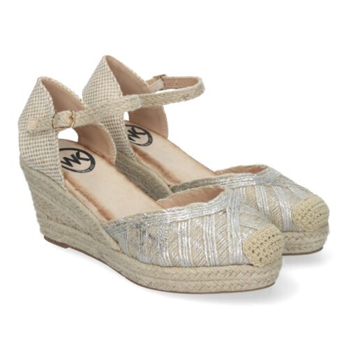 Sandalias de Cuña de Yute para Mujer, Cómodas y Elegantes, Punta Cerrada