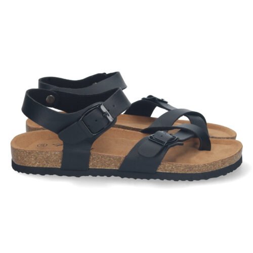 Sandalia Bio Plana con Hebillas