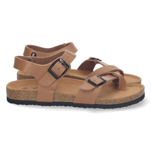Sandalia Bio Plana con Hebillas