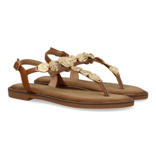 Sandalias planas para mujer comodas elegantes con detalles brillantes