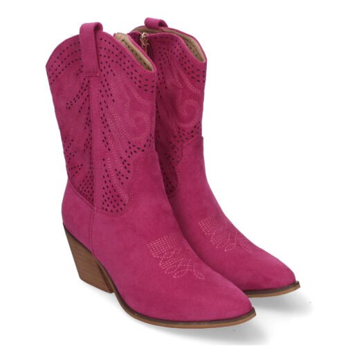 Botín de Tacón Campero para Mujer, Estilo Vaquero, Elegantes