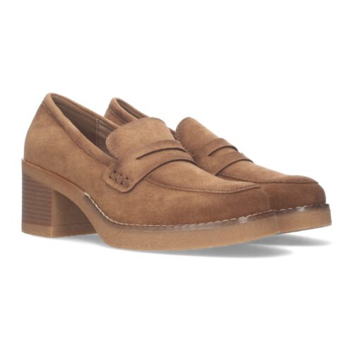 Mocasines Lisos de Tacon Medio para Mujer