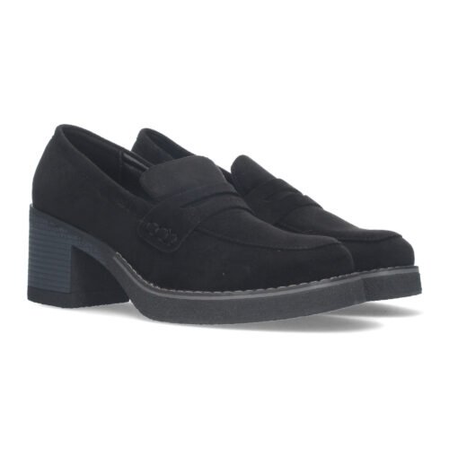Mocasines Lisos de Tacon Medio para Mujer