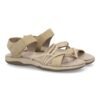 Sandalias planas de mujer diseño moderno, comodas con cierre de velcro y con tiras elasticas cruzadas
