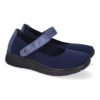 Zapatilla Plana Comoda para Mujer, Material Elastico, Cierre de Velcro