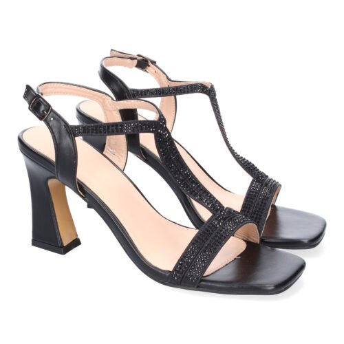 Sandalias de Tacón para Mujer, Diseño de Tiras Elegantes, Comodas