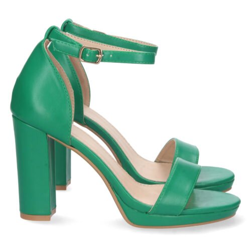 Sandalia de Tacon Ankle Strap con Hebilla