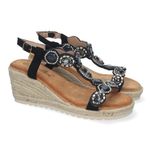 Sandalias de Cuña de Yute, para Mujer, Elegantes y Cómodas