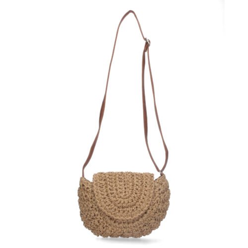 Bandolera de Rafia con Correa Ajustable