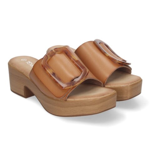Zueco de Tacón para Mujer de Verano con Plataforma