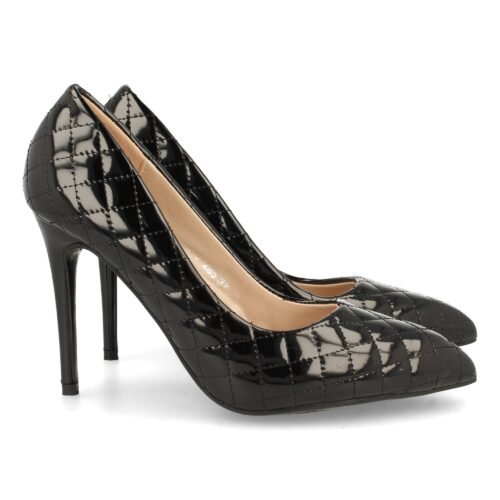 Salon Stiletto con Estampado a Cuadros