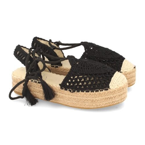 Sandalias de Plataforma con Yute