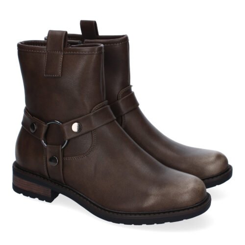 Botines Moteros para Mujer, Comodos y Elegantes, Detalles de Hebillas