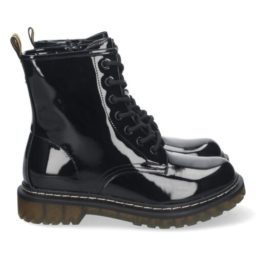 Botin Plano con Cremallera y Cordones