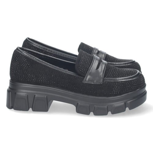 Mocasin Plano con Strass y Antifaz