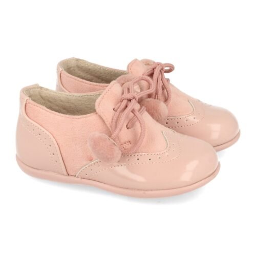 Merceditas de Niña  con Cordones y Pompones