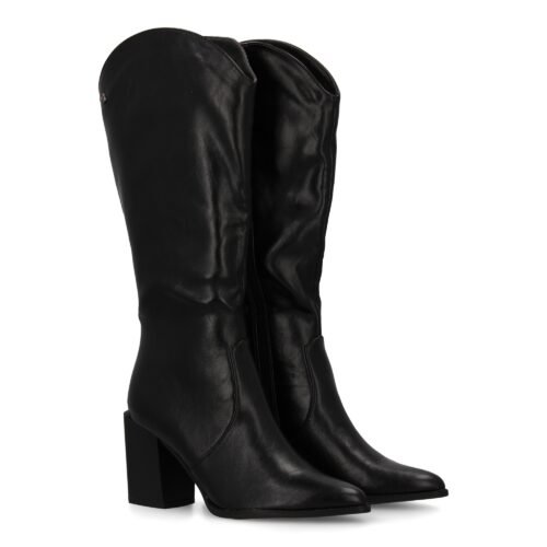 Bota de tacon para mujer con estampado liso