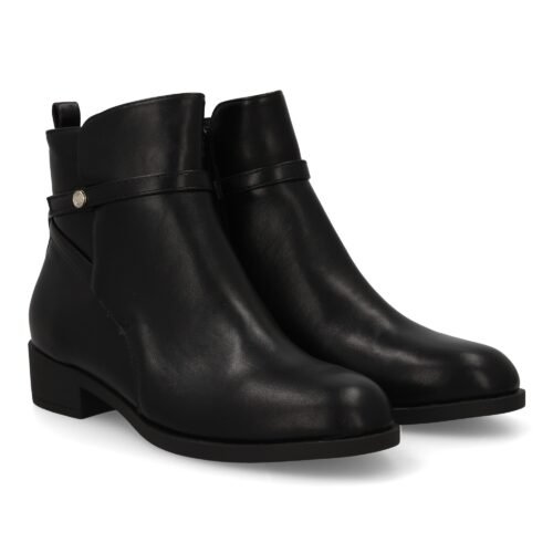 Botin mujer plano, estampado liso.
